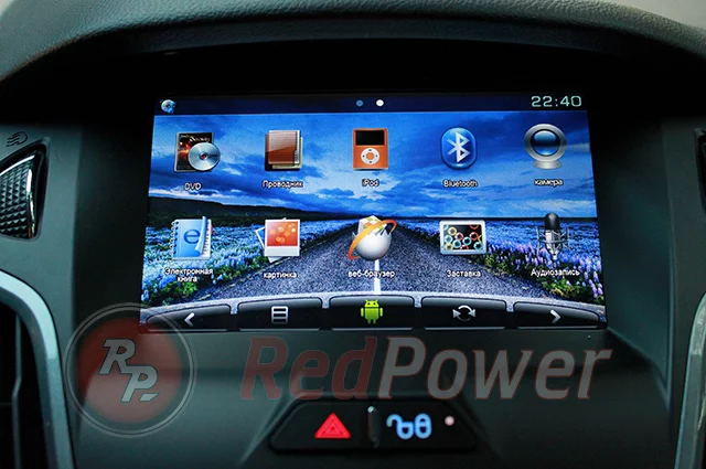 Главное меню автомагнитолы RedPower для Ford