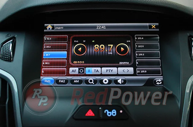Настройки радио на автомагнитоле RedPower 