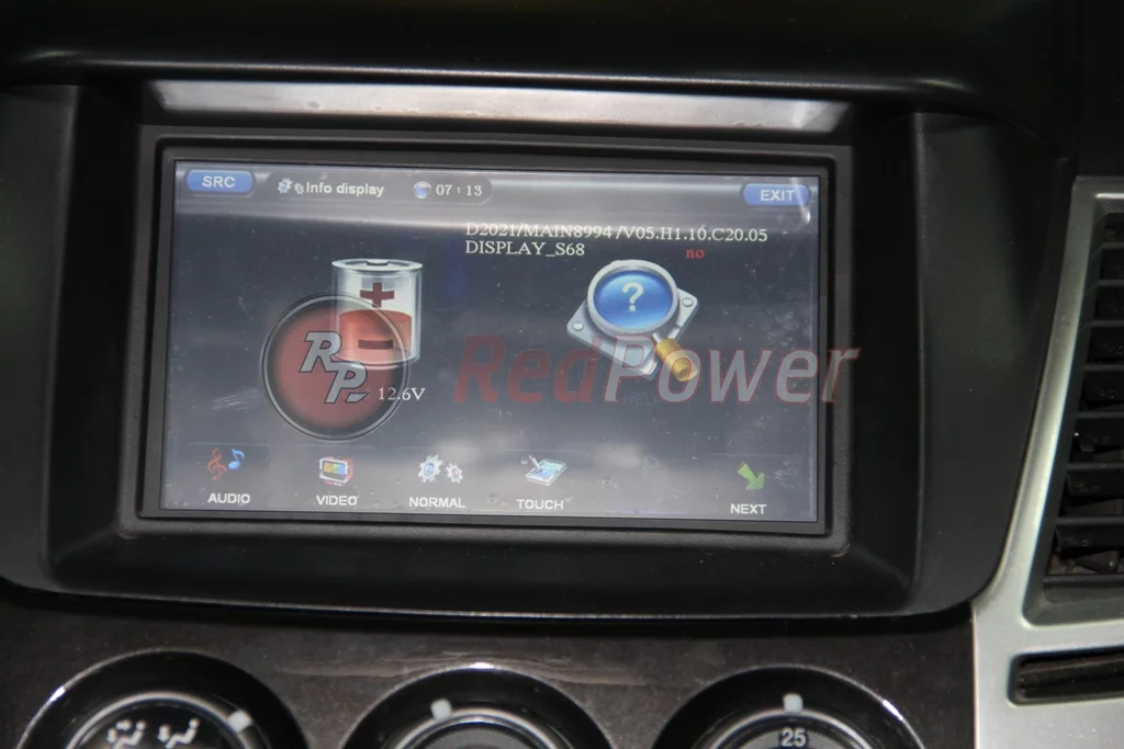 Версия прошивки магнитолы RedPower