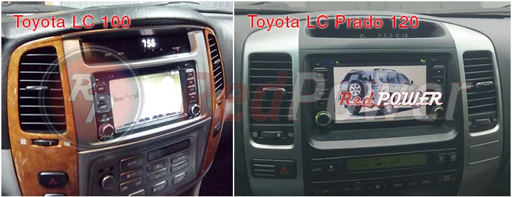 Установленные автомагнитолы RedPower в автомобиле Toyota